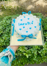 Load image into Gallery viewer, Blue Hearts Cake | GC-188
