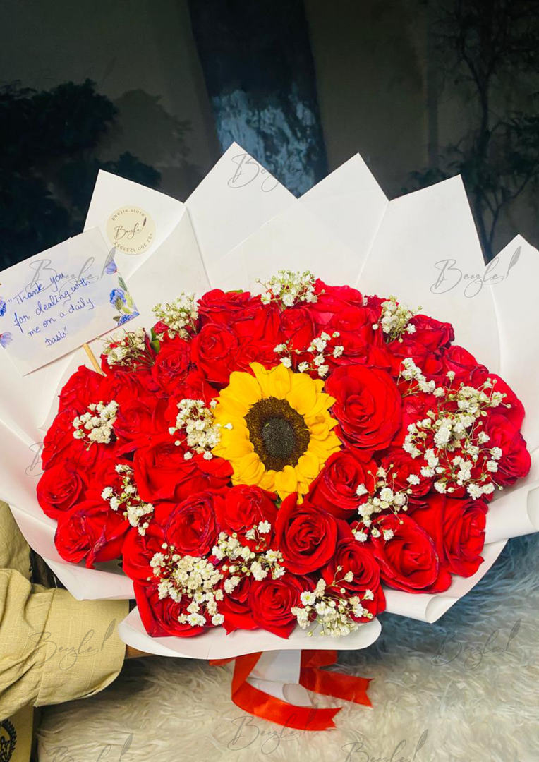 Sunlit Roses Bouquet | BCG-277