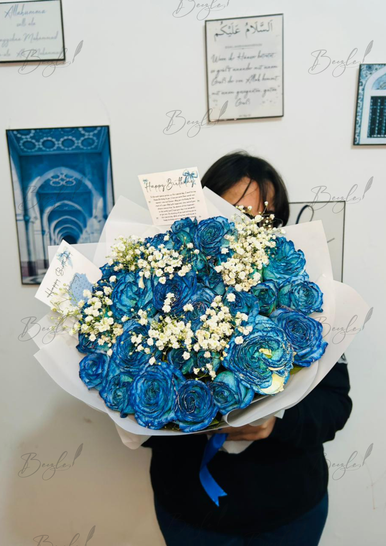 Blue Rose Bouquet | BCG-282