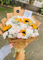Load image into Gallery viewer, Pastel Sunflower Bouquet | BCG-243