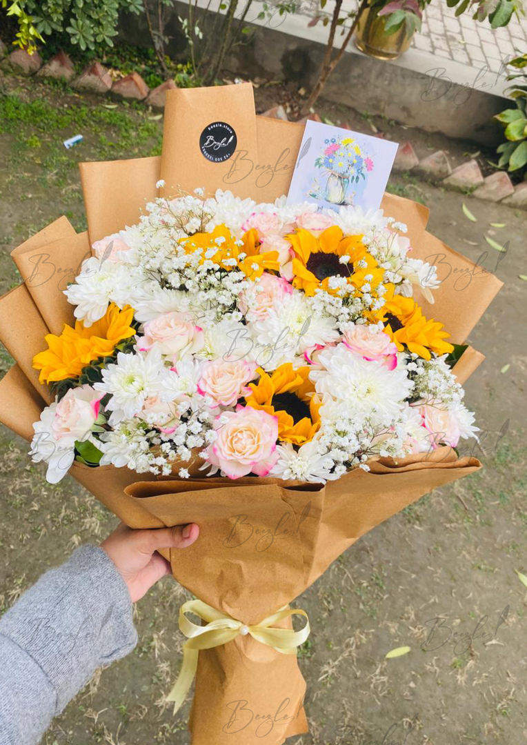 Pastel Sunflower Bouquet | BCG-243
