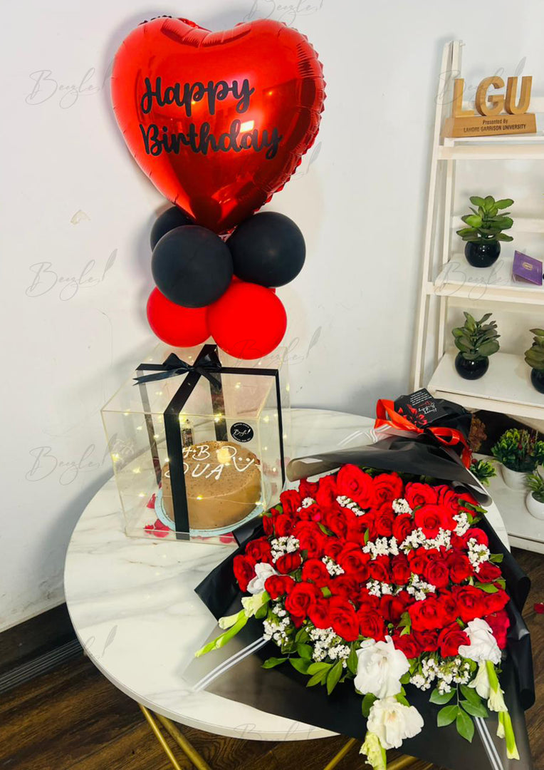 Red & Black Birthday Surprise Box | GDEL-103