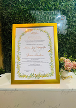 Load image into Gallery viewer, Gold Framed Nikah Certificate | SNC-013