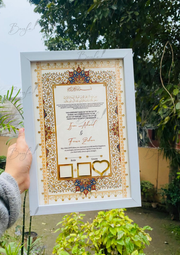 Luxury Nikah Certificate With Attractive Design | RNCF-008