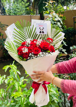 Load image into Gallery viewer, Beautiful Red Rose Hand Bouquet | BCG-133
