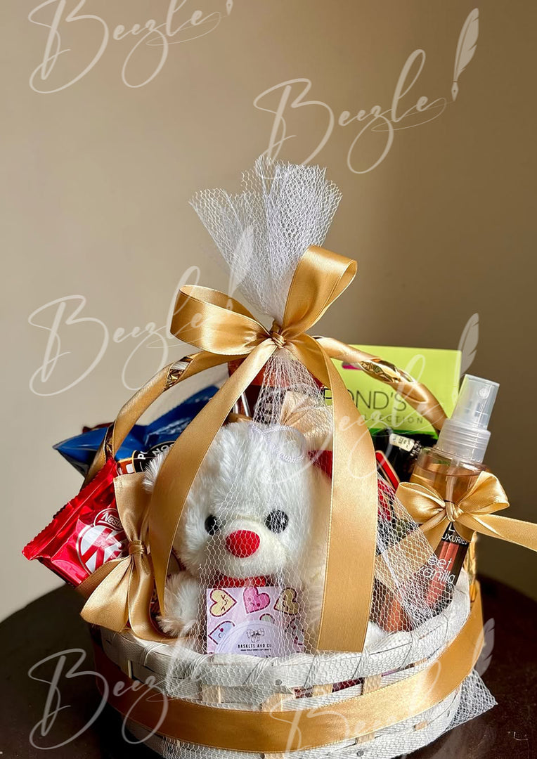 Teddy Bear Basket Gift | GB-033