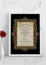 Load image into Gallery viewer, Premium Nikah Certificate With Black Print | NC-059
