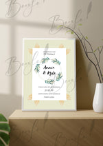 Load image into Gallery viewer, Customized Nikah Frame With Beautiful Name | NF-011
