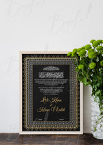 Load image into Gallery viewer, Premium Customized Nikah Certificate With Black &amp; Golden Design | NC-048
