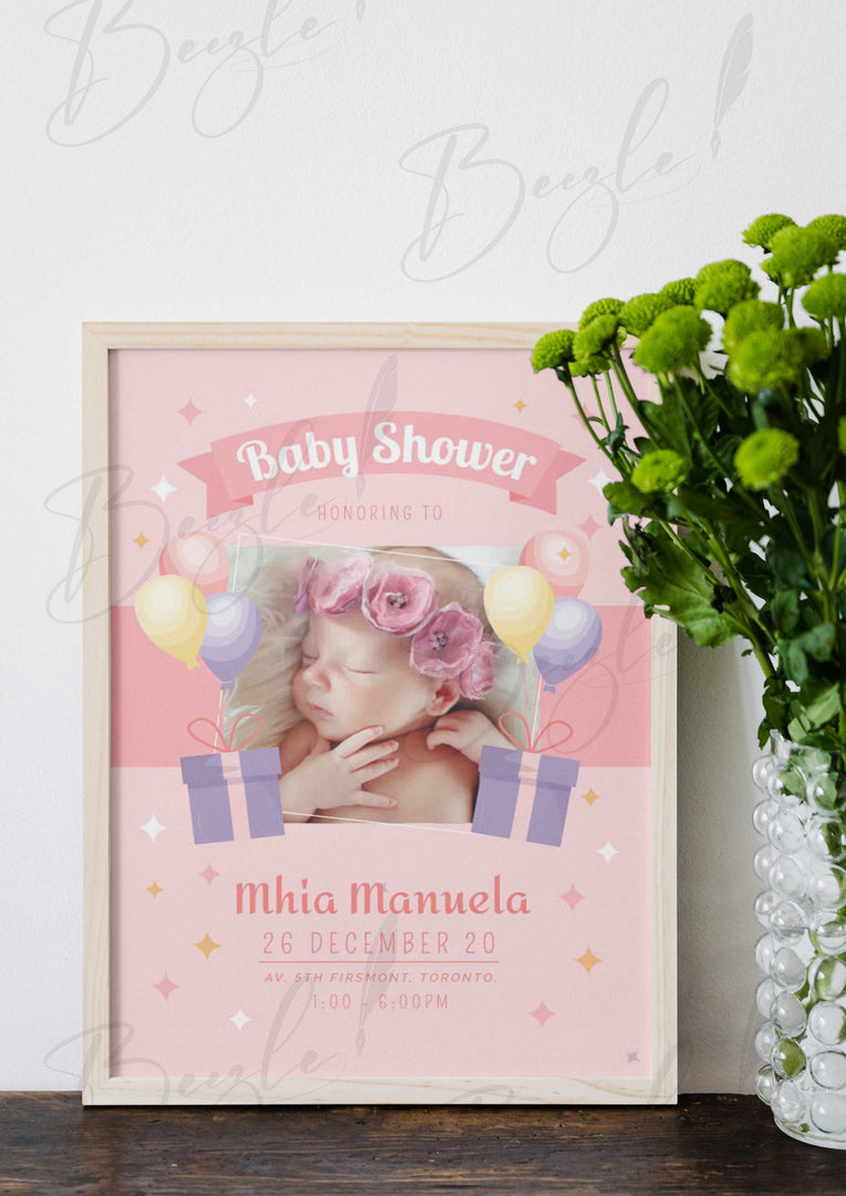 Blissful Baby Shower Frame BS-007