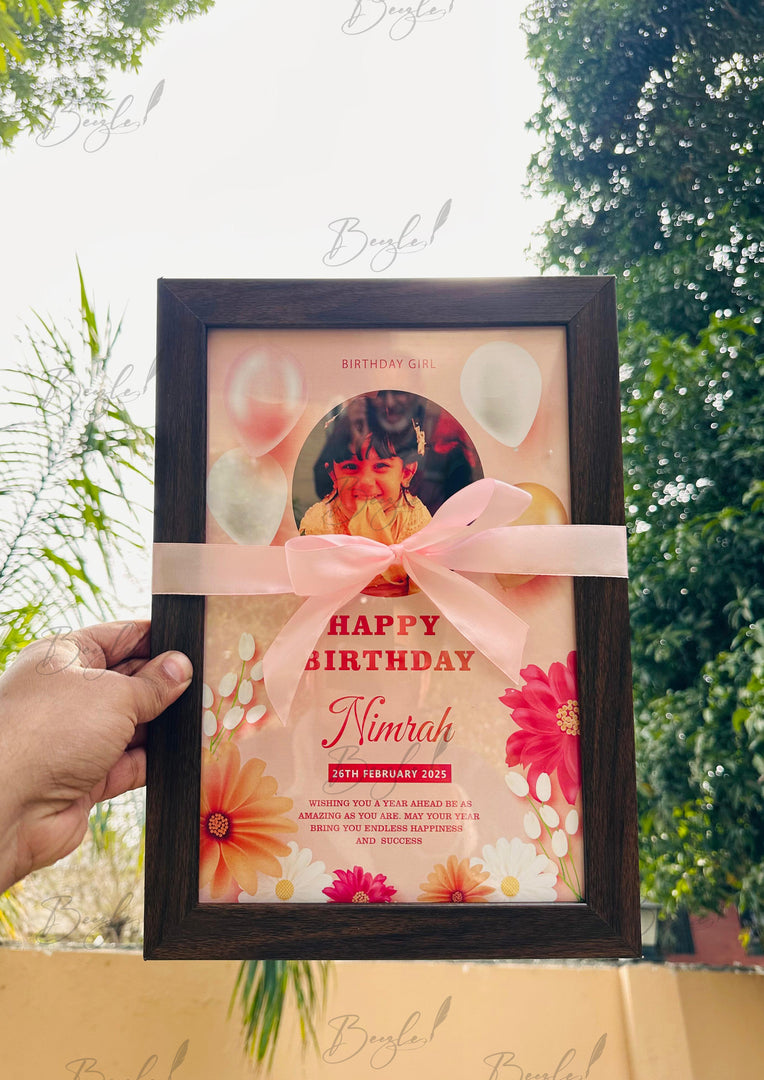 Personalized Birthday Photo Frame | BB-006