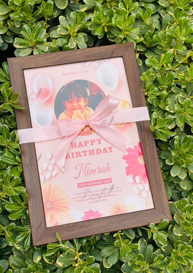 Personalized Birthday Photo Frame | BB-006