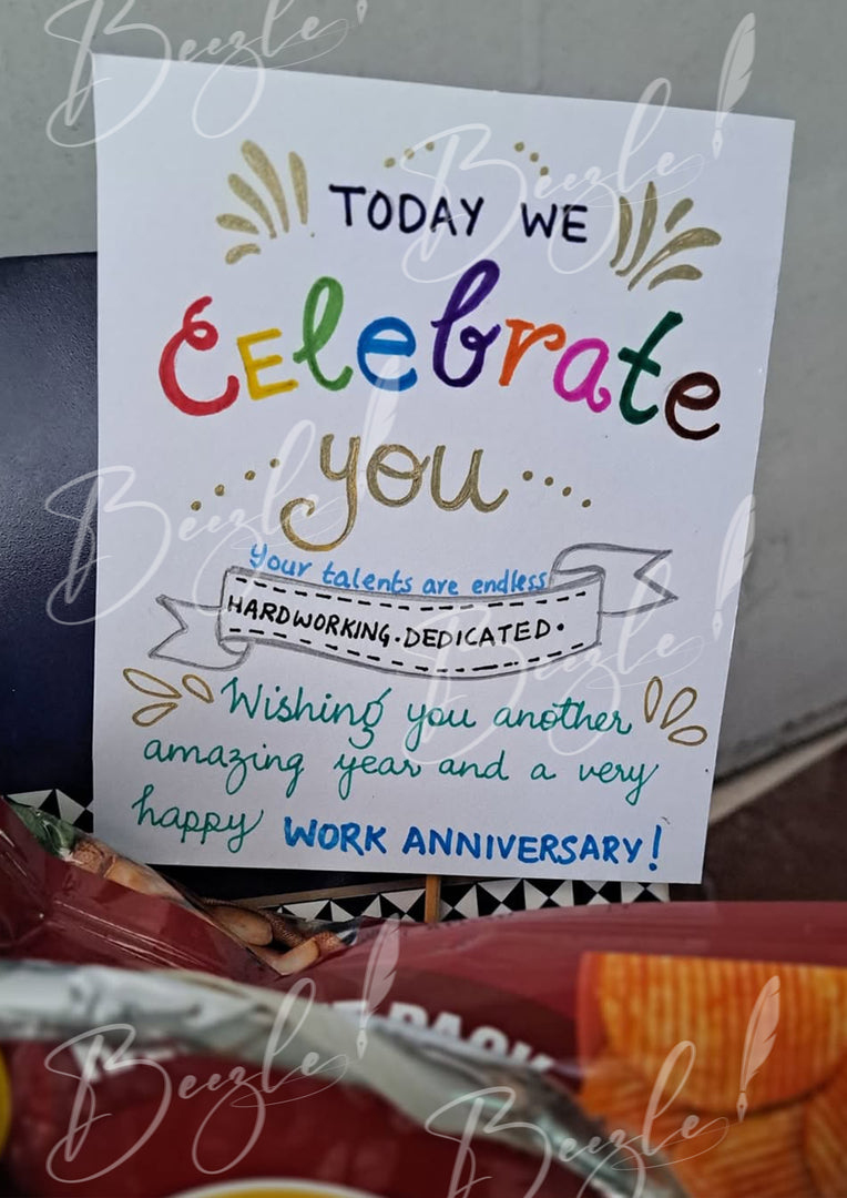 Work Anniversary Gift Basket | GB-029